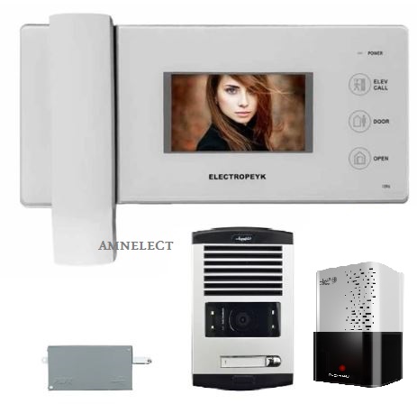 پکیج کامل آیفون تصویری 4/3 اینچی الکتروپیک مدل 1096 – 1 تا 4 واحدی