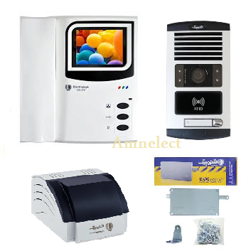 خرید پکیج کامل آیفون تصویری الکتروپیک با مانیتور 1286 و پنل RFID 1086