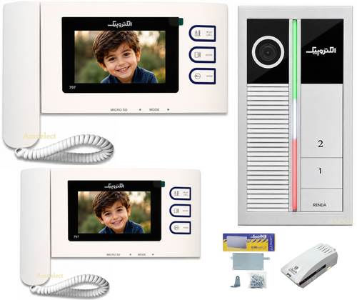 خرید پکیج کامل آیفون تصویری الکتروپیک با مانیتور PRO797 و پنل لمسی رندا